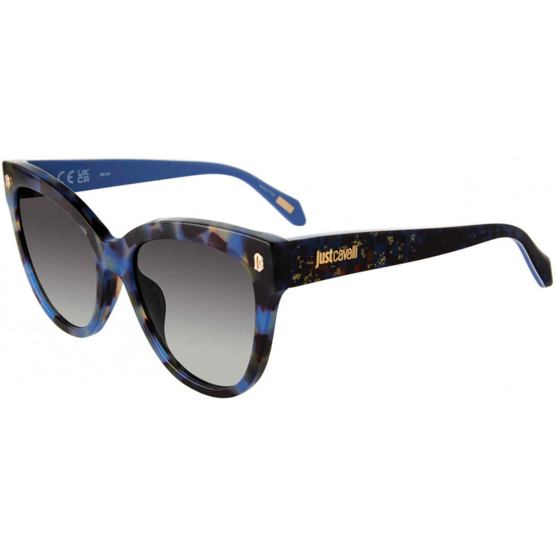 Sunglasses Just Cavalli SJC 043 09uv Blue Yel Havana 55mm