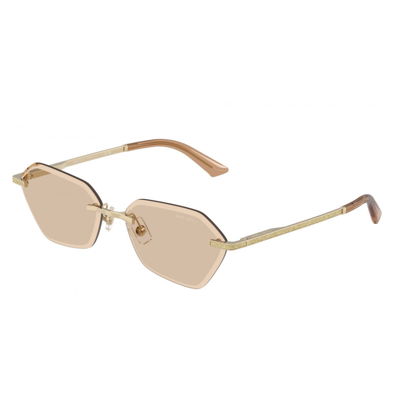 Sunglasses Jimmy Choo JC 4022 J 300693 Pale Gold / Light Brown Polyamide Standard 58mm