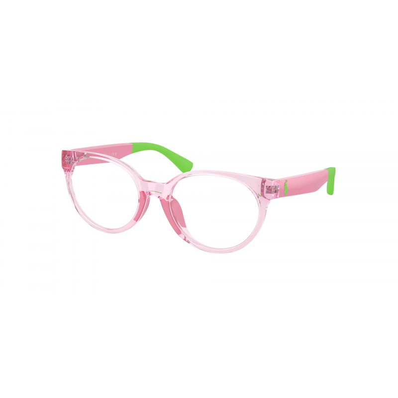 Eyeglasses Polo Prep PP 8554 U 6193 Shiny Transparent Pink / Demo Lens 47mm