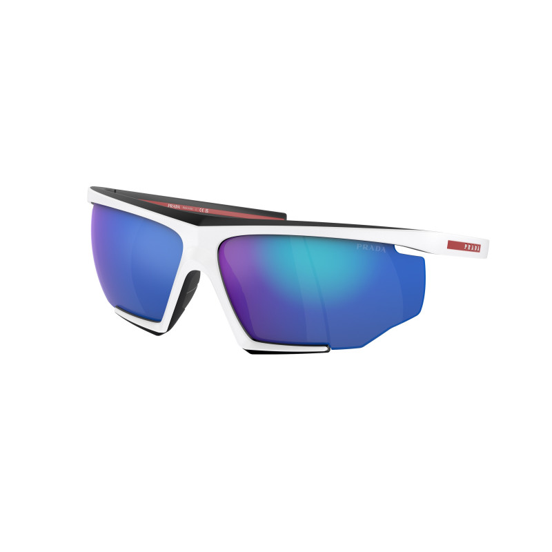 Sunglasses Prada Linea Rossa PS 7 YS 15K08R Matte Black/White Rubber Light 76mm