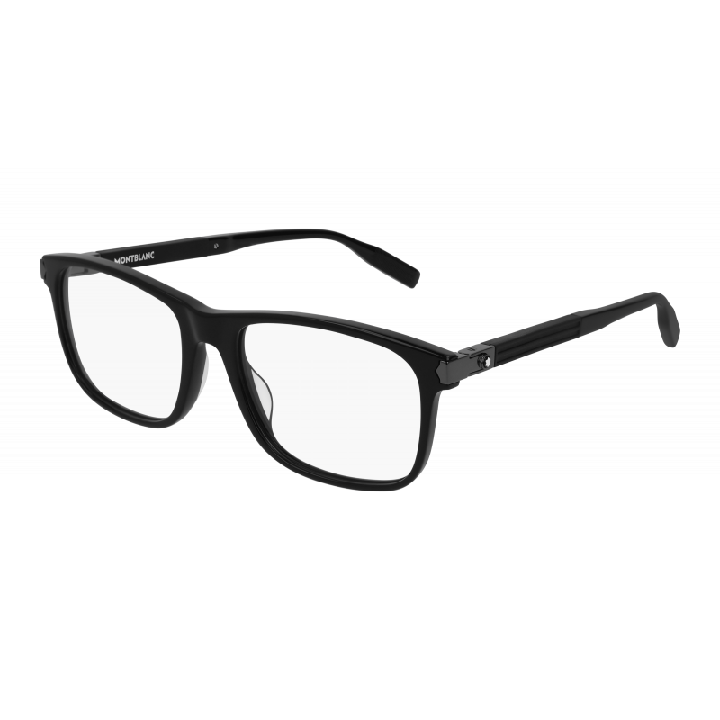 Eyeglasses Montblanc MB 0035 O- 005 Black / Transparent 57mm