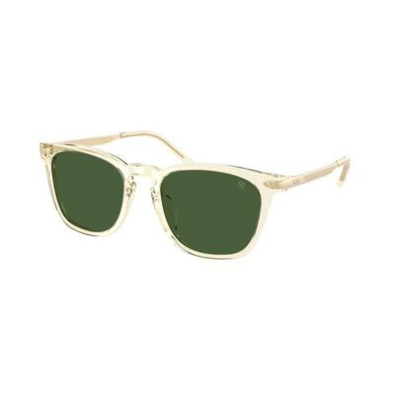 Sunglasses Ralph Lauren RL 8233 U 503471 Transparent Yellow / Bottle Green Polyamide Standard 53mm
