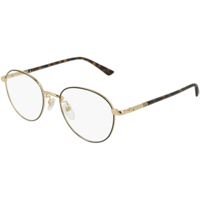 Eyeglasses Gucci GG 0392 O- 002 Black / Transparent Havana 51mm