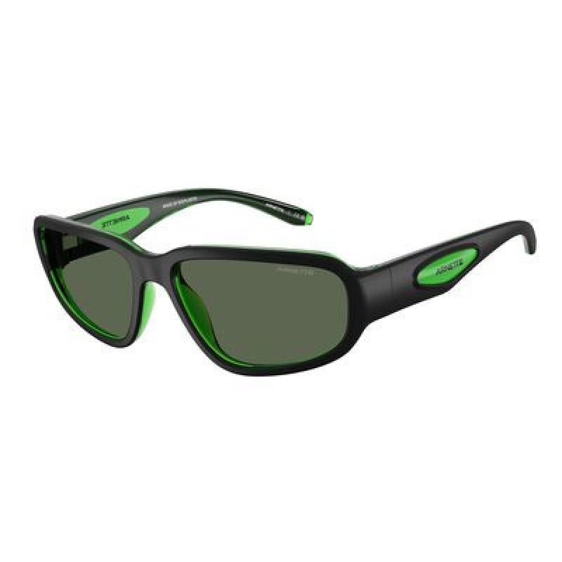 Sunglasses Arnette AN 4365 300471 Black/Transparent Green / Dark Policarbonate Standard 59mm