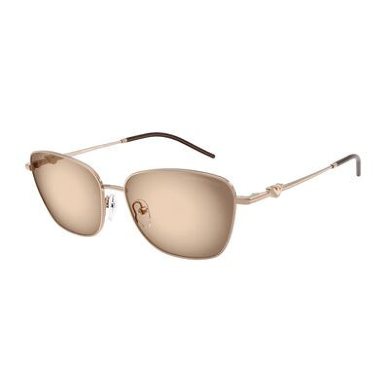 Sunglasses Emporio Armani EA 2170 301113 Shiny Rose Gold / Brown Radial Gradient Grey Policarbonate Standard 57mm