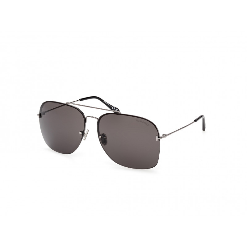 Sunglasses Tom Ford FT 0883 12A Shiny Dark Ruthenium /