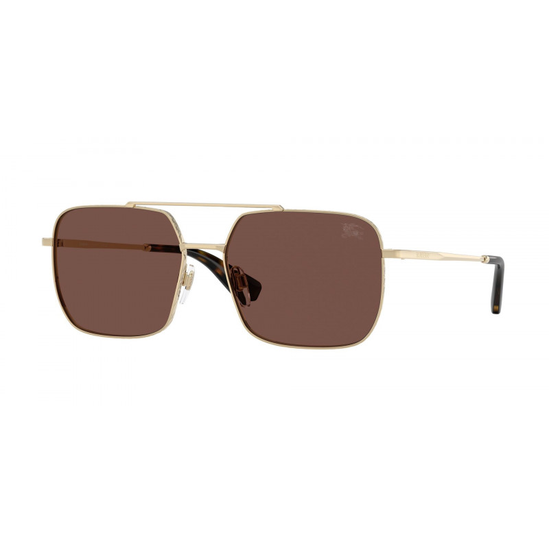 Sunglasses Burberry BE 3179 110973 Light Gold / Black Chocolate Polyamide Standard 57mm