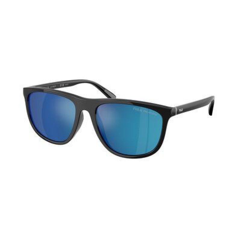Sunglasses Polo PH 4231 U 500122 Shiny Black / Mirror Polar Grey Policarbonate Polarized 57mm