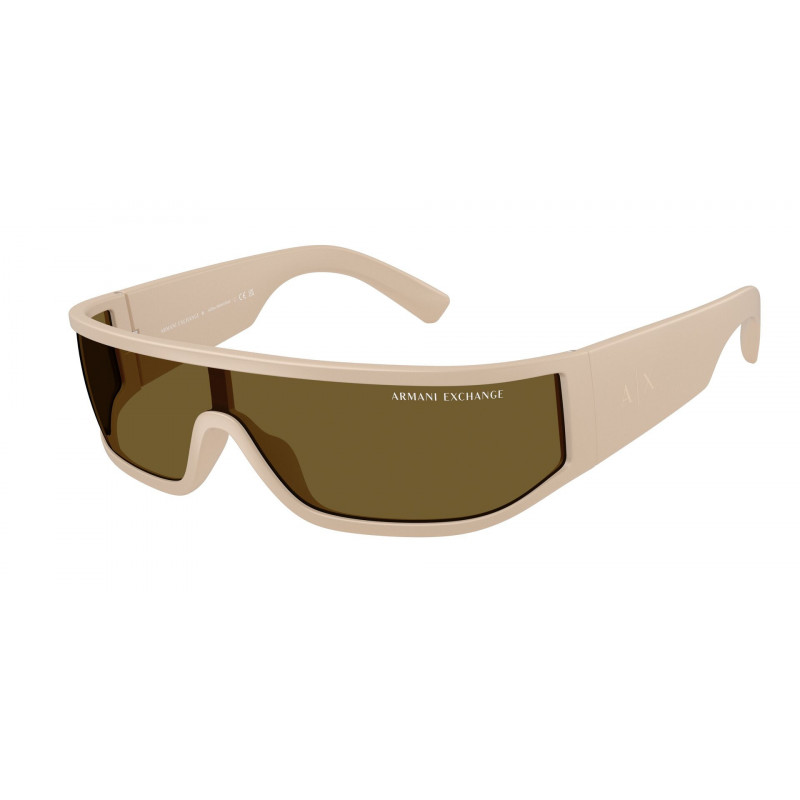 Sunglasses Armani Exchange AX 4153 SU 836173 Matte Beige / Dark Brown Voodoo Polyamide Standard