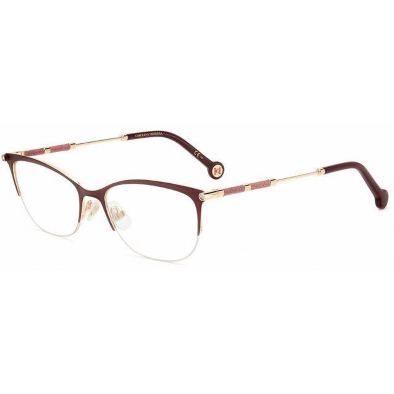 Eyeglasses Carolina Herrera HER 0153 NOA Gold Burgundy 54mm