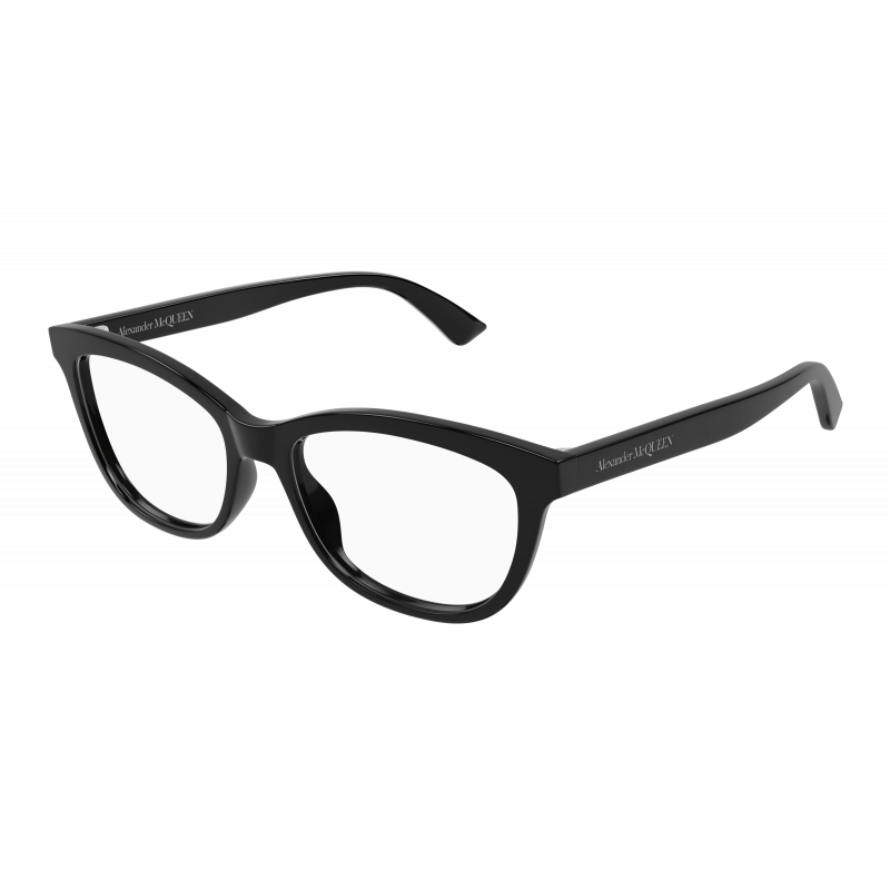 Eyeglasses Alexander McQueen AM 0461 O- 001 Black / Transparent 53mm