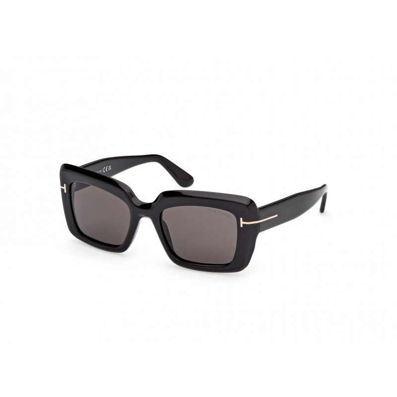Sunglasses Tom Ford FT 1318 01A Shiny Black / 52mm