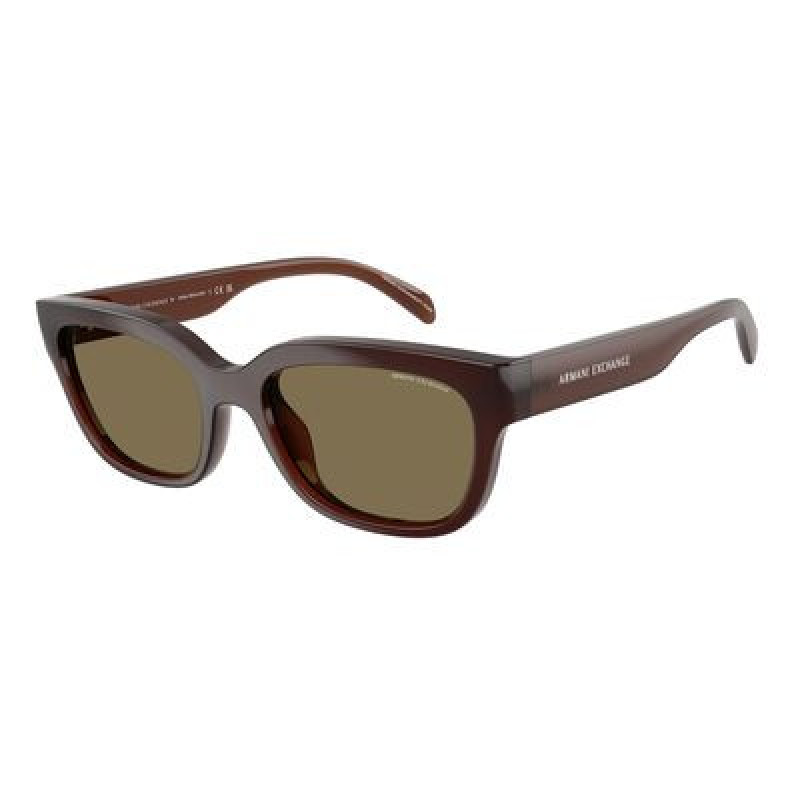 Sunglasses Armani Exchange AX 4155 SU 837373 Shiny Opal Brown / Light Polyamide Standard 54mm