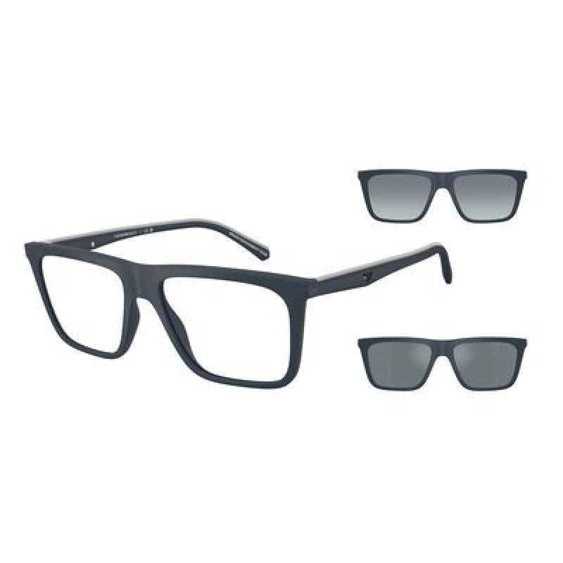 Sunglasses Emporio Armani EA 4258 50881W Matte Blue / Clear Polyamide Standard 54mm