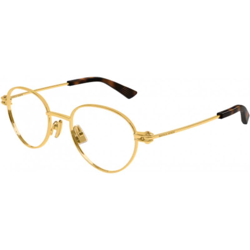Eyeglasses Bottega Veneta BV 1382 O- 003 Gold / Transparent 50mm