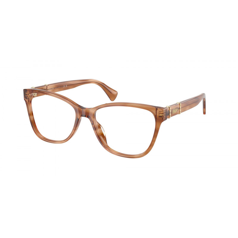 Eyeglasses Ralph RA 7199 U 6384 Striped Brown / Demo 53mm
