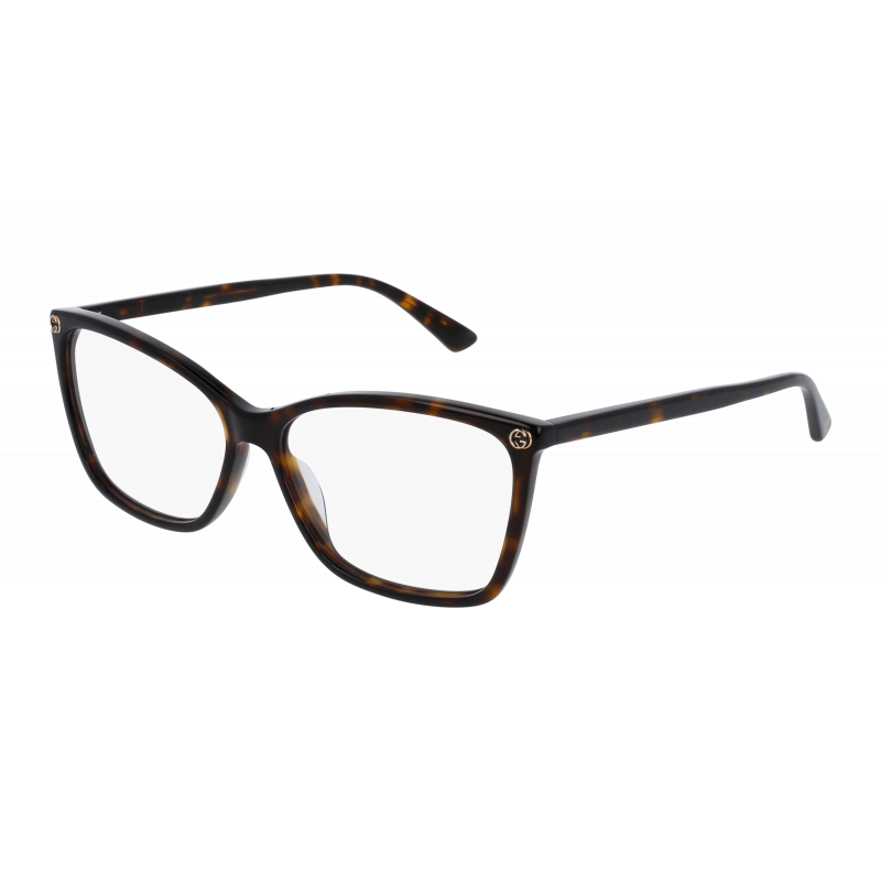 Eyeglasses Gucci GG 0025 O- 002 Havana / Transparent 56mm