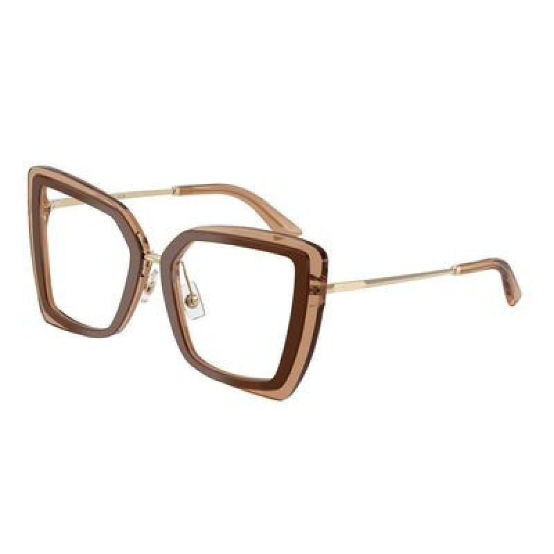 Eyeglasses Jimmy Choo JC 3059 5105 Brown/Trasparent Tan / Demo Lens 52mm