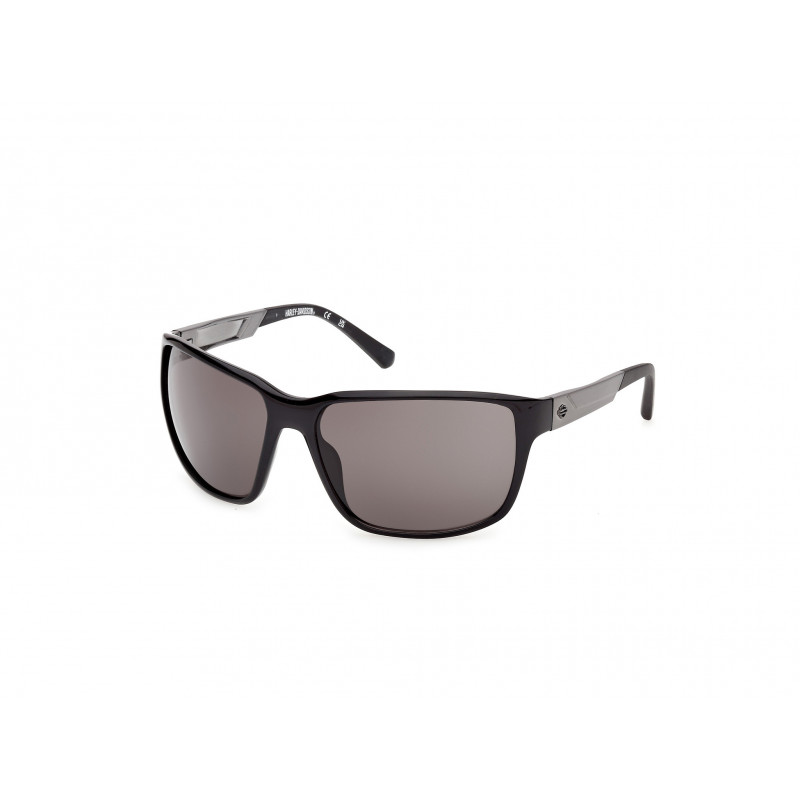 Sunglasses Harley-Davidson HD 00026 01A Shiny Black / Matte Gunmetal 61mm