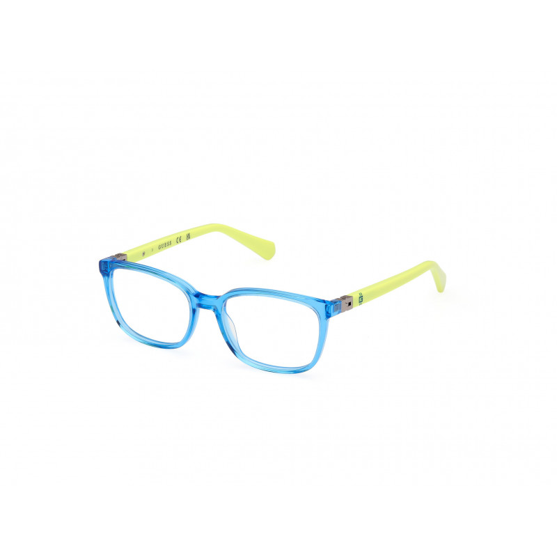 Eyeglasses Guess GU 50144 090 Shiny Blue / Light Green 47mm