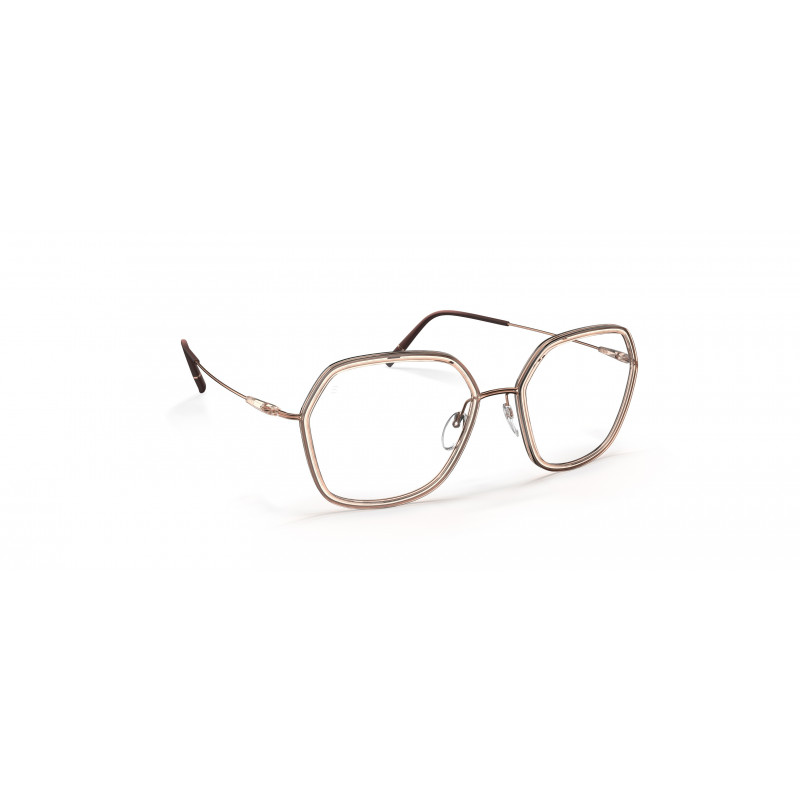 Eyeglasses Silhouette Dynamics Colorwave Contour 4569 3530 Rosegold / Blush 50mm