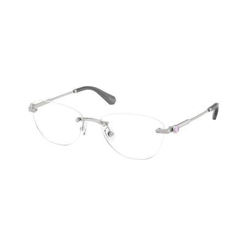Eyeglasses Swarovski SK 1035 D 4001 Silver Demo Lens 55mm