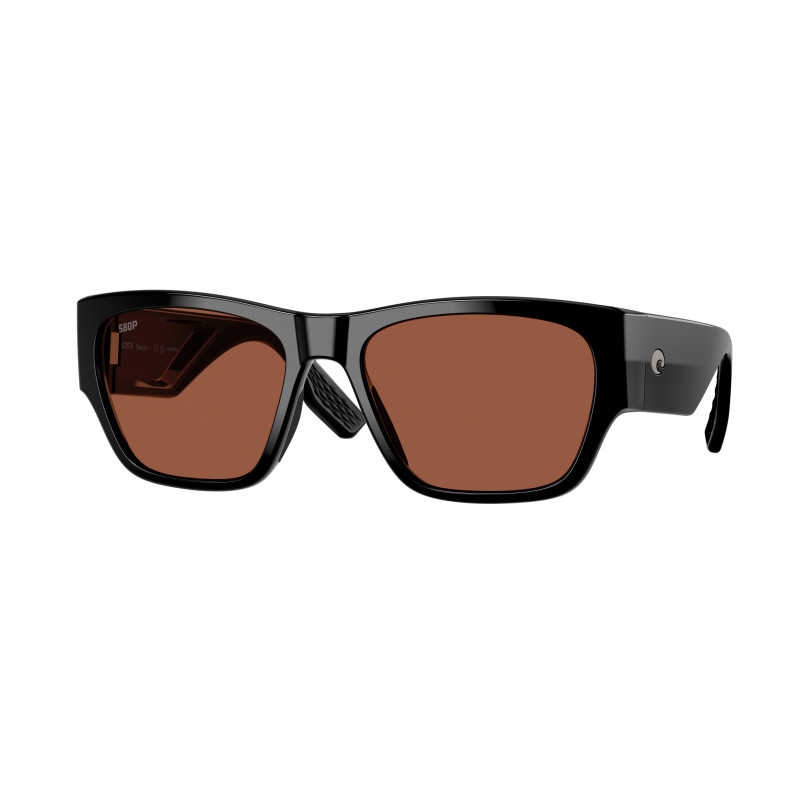 Sunglasses Costa Del Mar 6 S 9123 912302 Black / Copper 580p Policarbonate Polarized