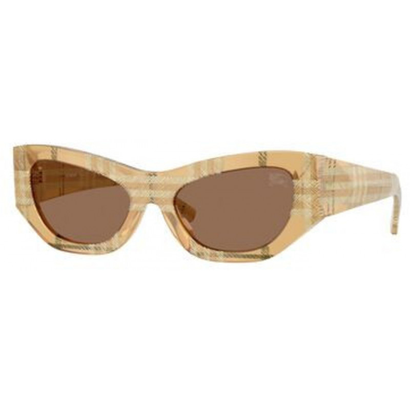 Sunglasses Burberry BE 4450 U 415773 Check Beige / Dark Brown Polyamide Standard 54mm