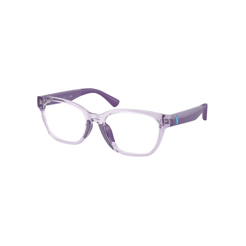 Eyeglasses Polo Prep PP 8553 U 5746 Shiny Transparent Violet / Demo Lens 47mm