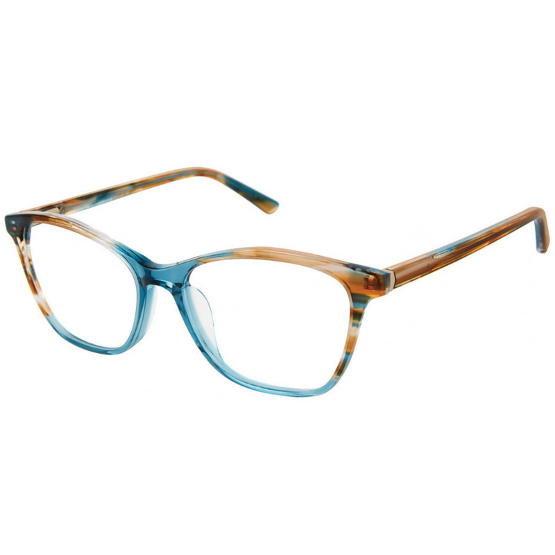 Eyeglasses Nicole Miller HERMITAGE C01 Brown/Teal 57mm