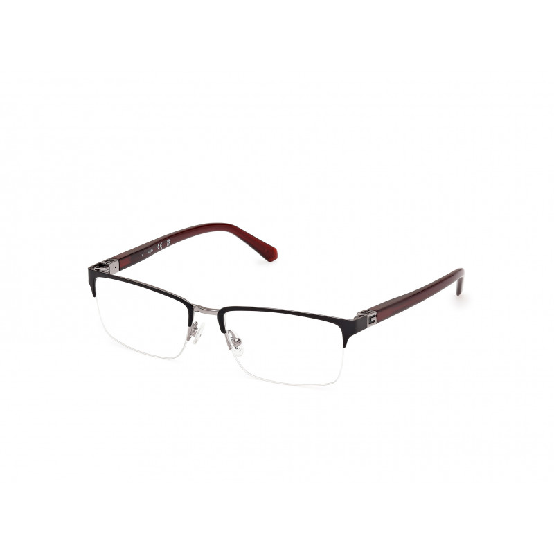 Eyeglasses Guess GU 50191 002 Matte Black / Shiny Bordeaux 58mm