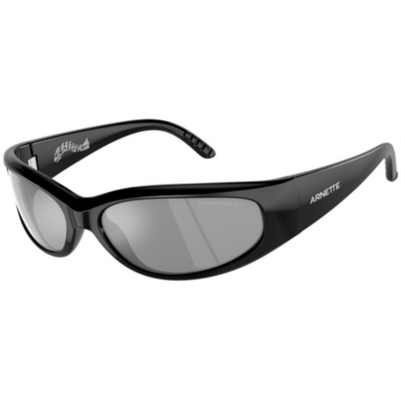 Sunglasses Arnette AN 4302 2900Z3 Recycled Black / Grey Mirror Silver 80 Polar Policarbonate Polarized 65mm