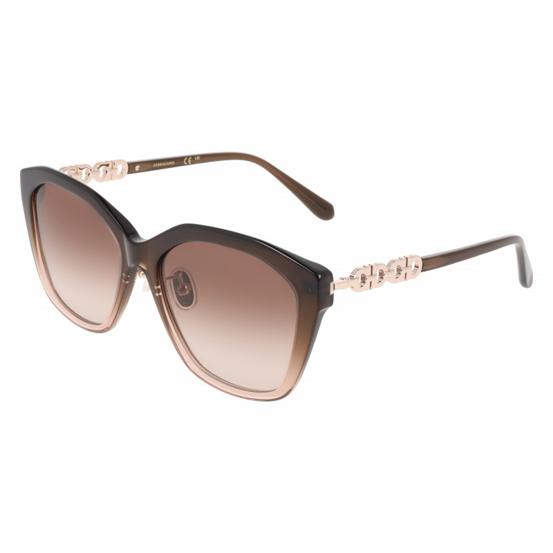 Sunglasses FERRAGAMO SF 2116 SLB 211 Brown Gradient 57mm
