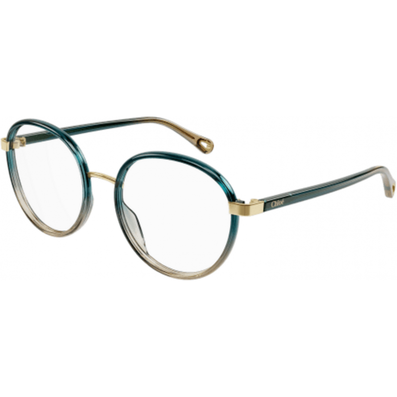 Eyeglasses Chloé CH 0033 O- 006 Green / Transparent Blue 51mm