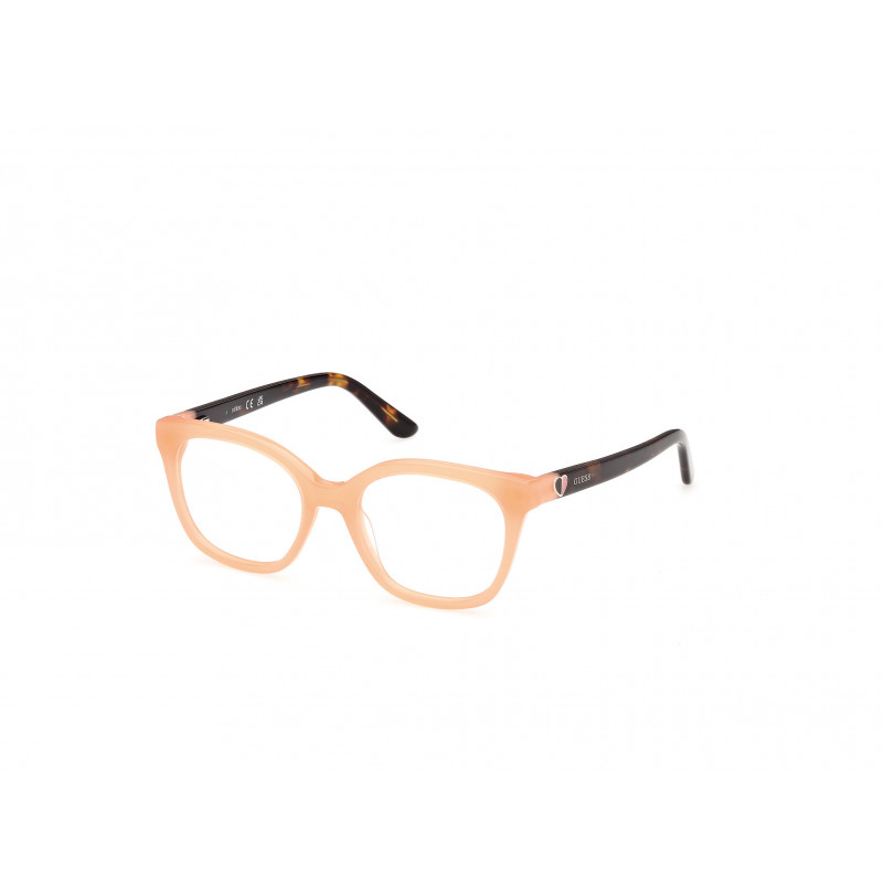 Eyeglasses Guess GU 50397 044 Shiny Light Orange / Dark Havana 45mm