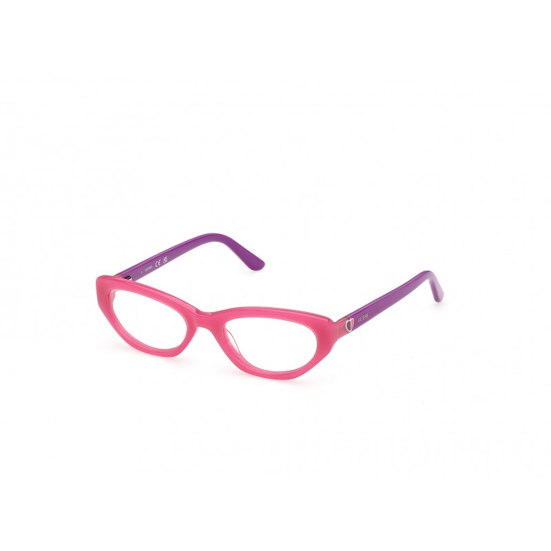 Eyeglasses Guess GU 50395 074 Shiny Light Pink / Violet 47mm