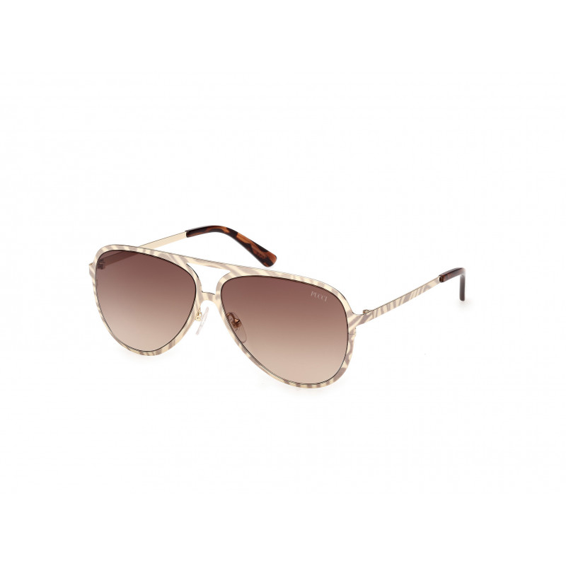 Sunglasses Emilio Pucci EP 0247 32F Shiny Pale Gold / 58mm