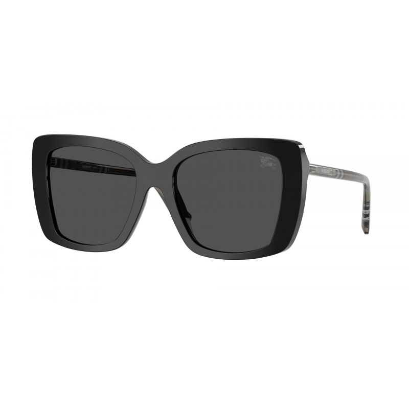Sunglasses Burberry BE 4456 416587 Black / Dark Grey Polyamide Standard 54mm
