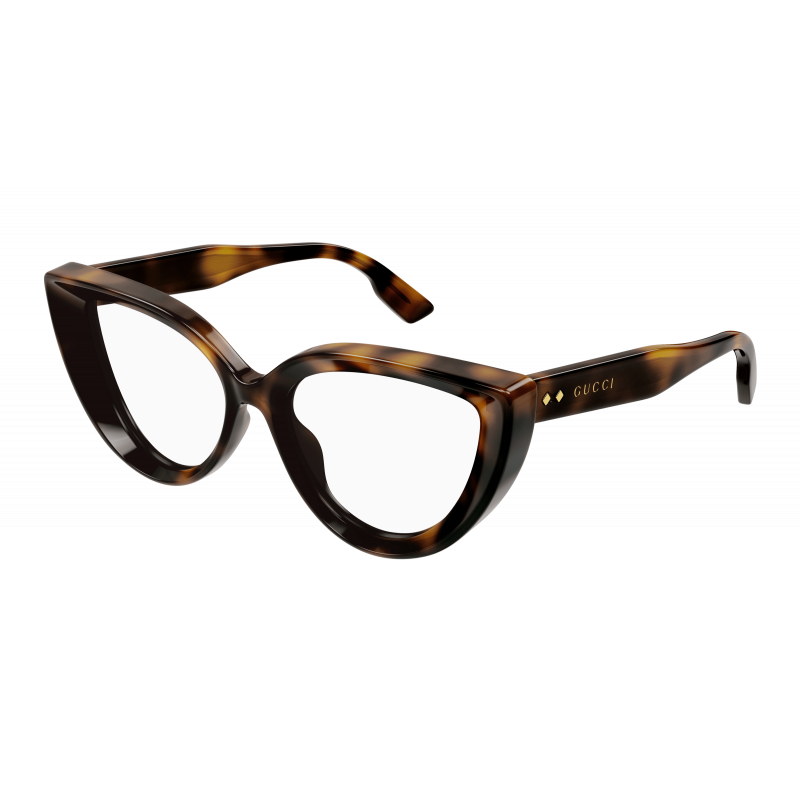 Eyeglasses Gucci GG 1530 O- 002 Havana / Transparent 52mm
