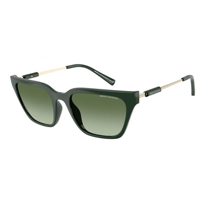Sunglasses Armani Exchange AX 4158 S 83828E Shiny Green / Gradient Polyamide Standard