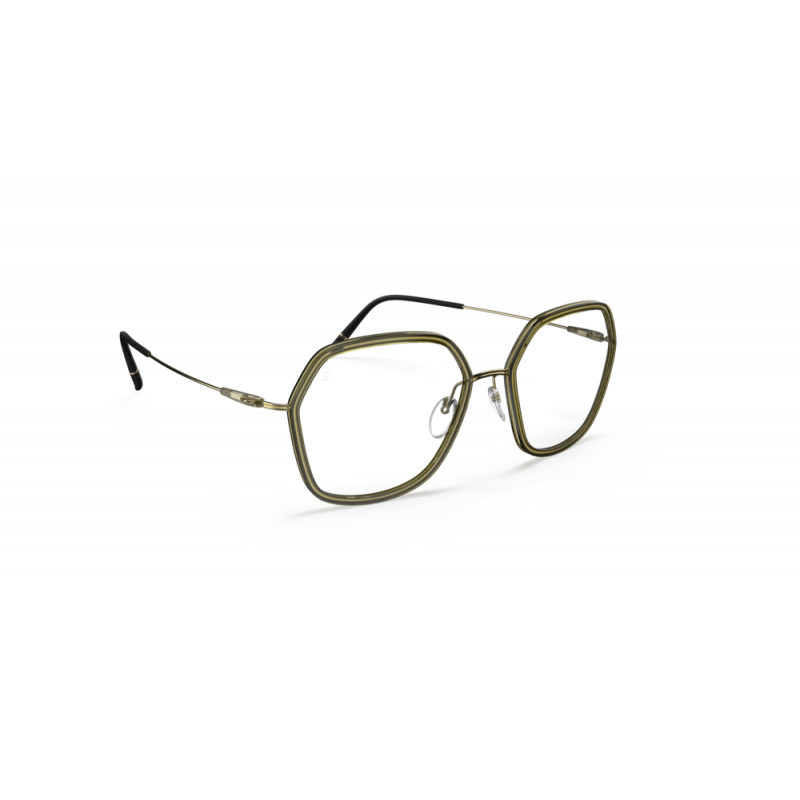 Eyeglasses Silhouette Dynamics Colorwave Contour 4569 5540 Brass / Olive 50mm