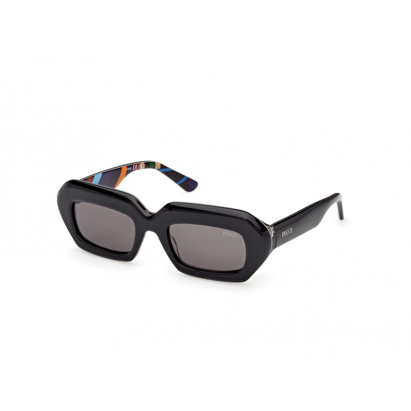 Sunglasses Emilio Pucci EP 0245 05A Black/Texture / 51mm