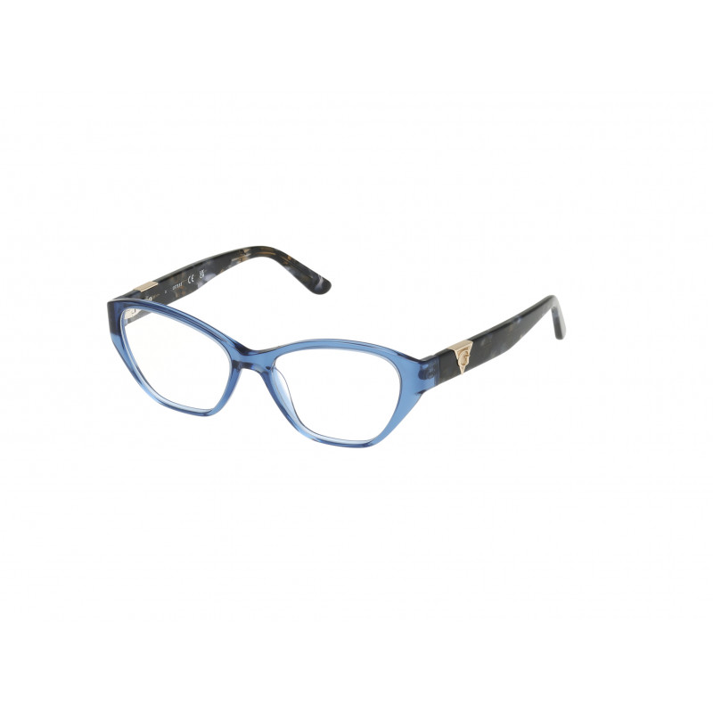Eyeglasses Guess GU 50162 090 Shiny Blue / Light Blue/Havana 51mm