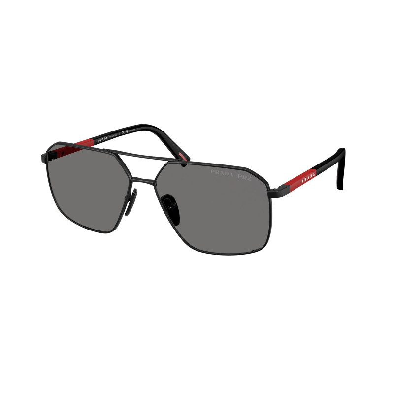 Sunglasses Prada Linea Rossa PS A 50 S 1BO02G Matte Black Dark Grey Polar 60mm