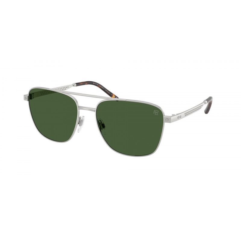 Sunglasses Ralph Lauren RL 7091 946671 Semi Shiny Silver / Bottle Green Policarbonate Standard 58mm