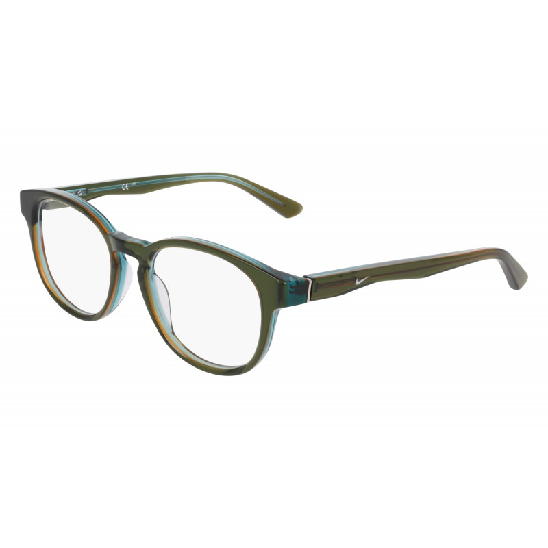 Eyeglasses NIKE 7182 317 Olive/Blue Laminate 51mm