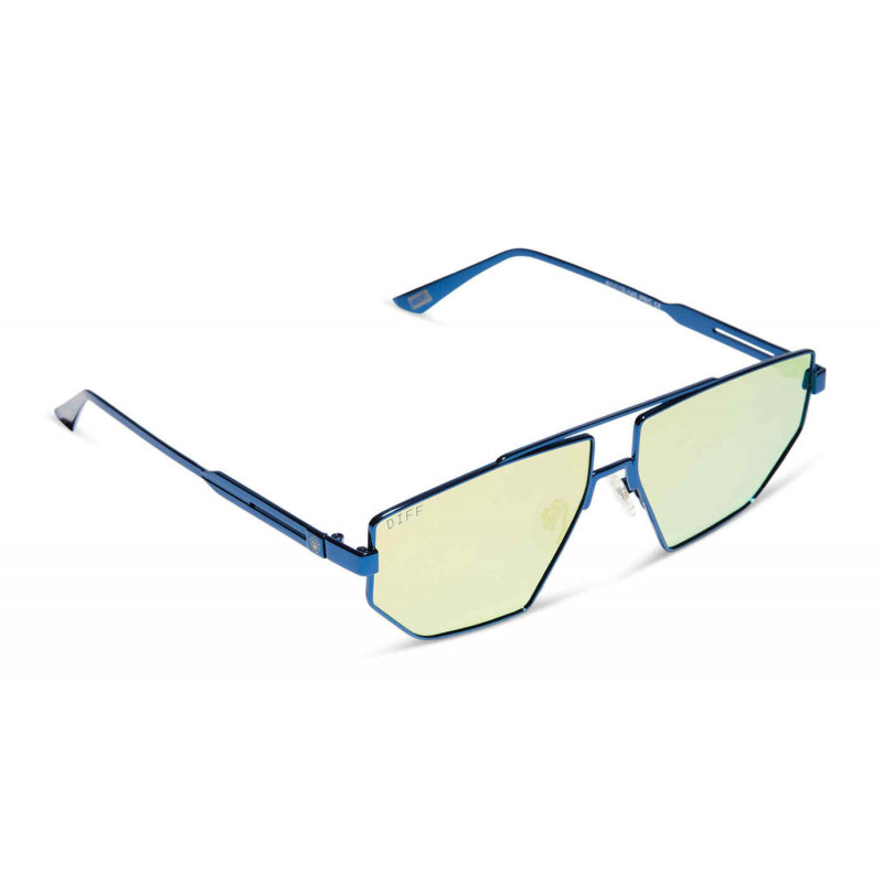 Sunglasses Diff SDFHERO 0ble Solar Blue/Gold Mir 61mm