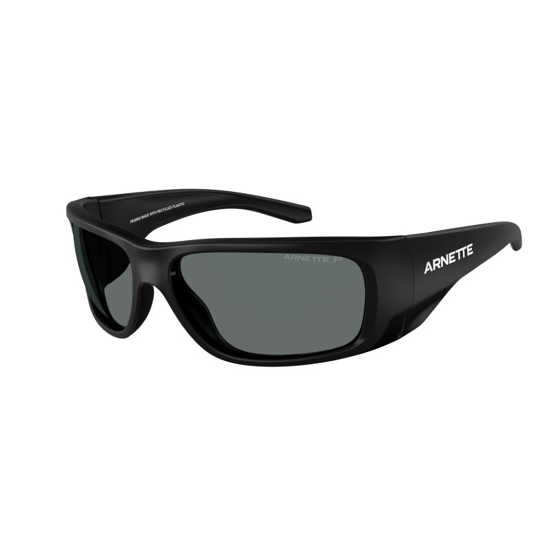Sunglasses Arnette AN 4345 290081 Black Matte Top/Shiny / Polar Grey Policarbonate Polarized 62mm