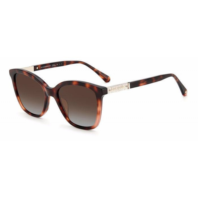 Sunglasses Kate Spade REENA/S 86LA La Brown Shaded Polarized 53mm