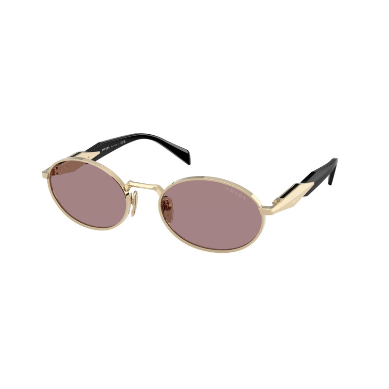 Sunglasses Prada PR 65 ZS ZVN20I Pale Gold / Light Purple Brown Polyamide Standard